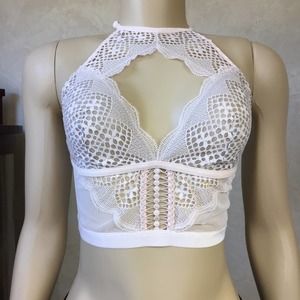 XS Victoria’s Secret Lacey Pink/ Gray Bralette